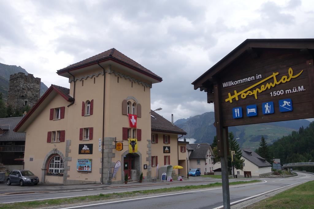 Sust Lodge am Gotthard Hospental Exterior foto